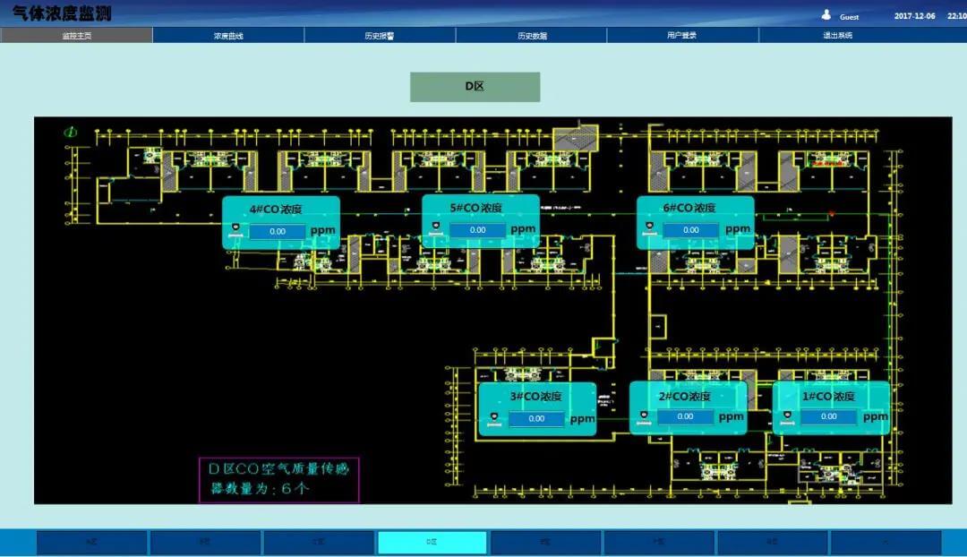地下车库一氧化碳co浓度监测系统